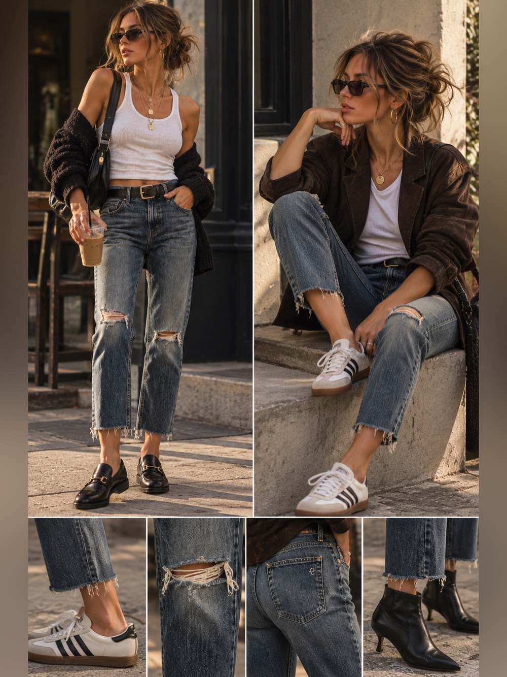 Rag & Bone Dre Capri Distressed Cropped Jeans Size 28 Raw Hem